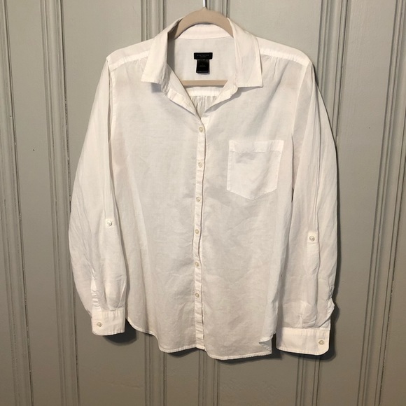 Ann Taylor white button down - Picture 3 of 5